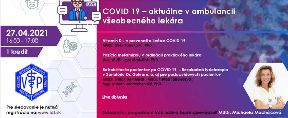 COVID 19 – aktuálne v ambulancii všeobecného lekára